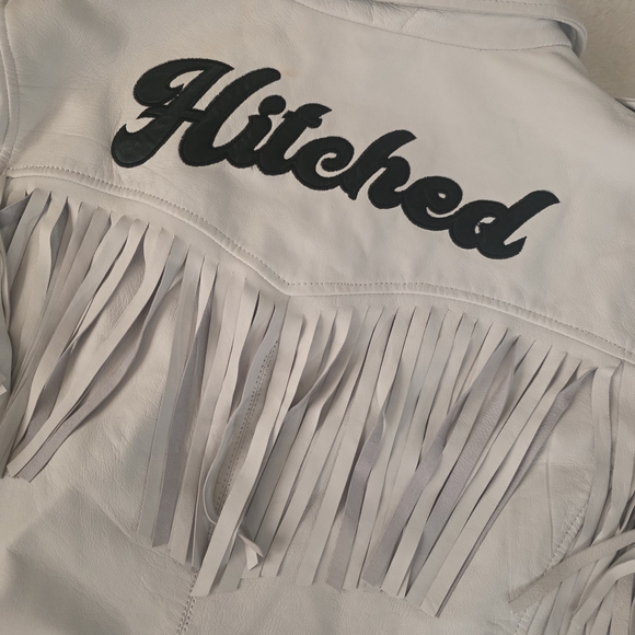 White Fringe 'Hitched' Western Jacket - Women - Picture 2 of 6